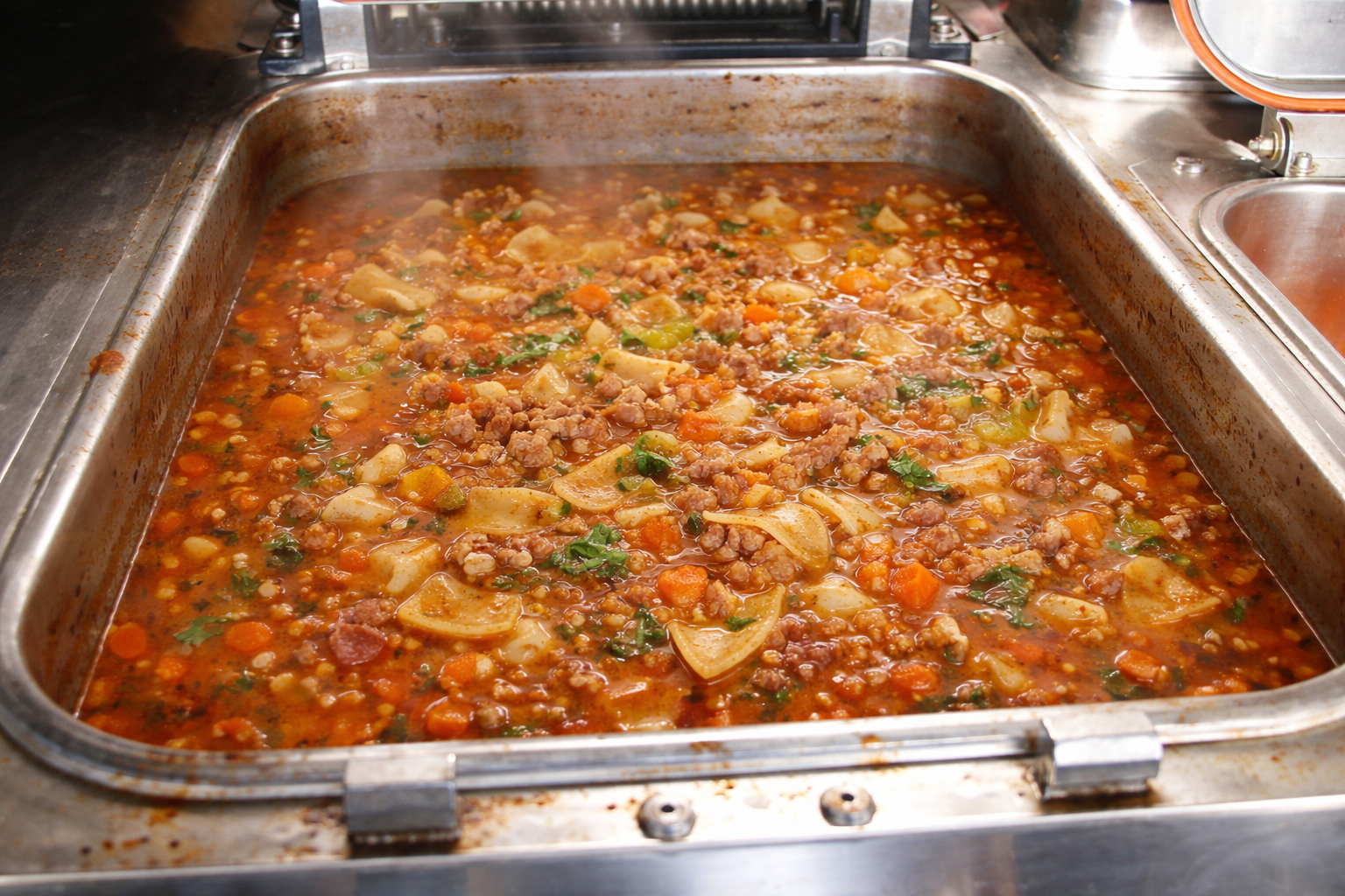 Lasagnasuppe in Kärcher TFK250 | feldkueche.de